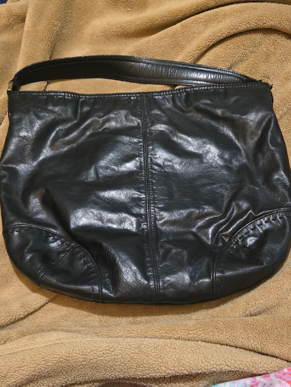 Sigrid Olsen Black Leather Shoulder Bag